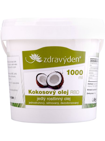 Kokosový olej RBD 1000 ml - Zdravý den