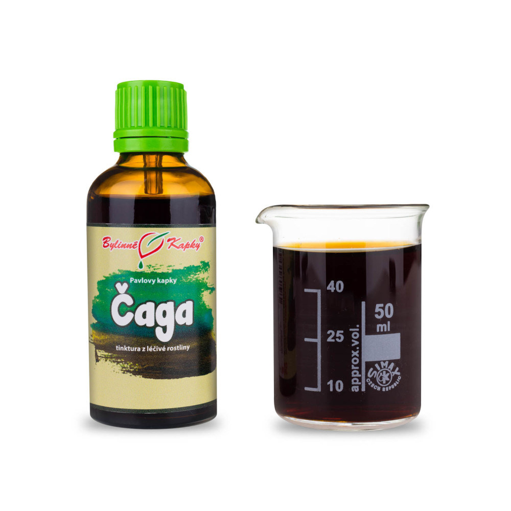 Čaga tinktura 50 ml - Bylinné Kapky