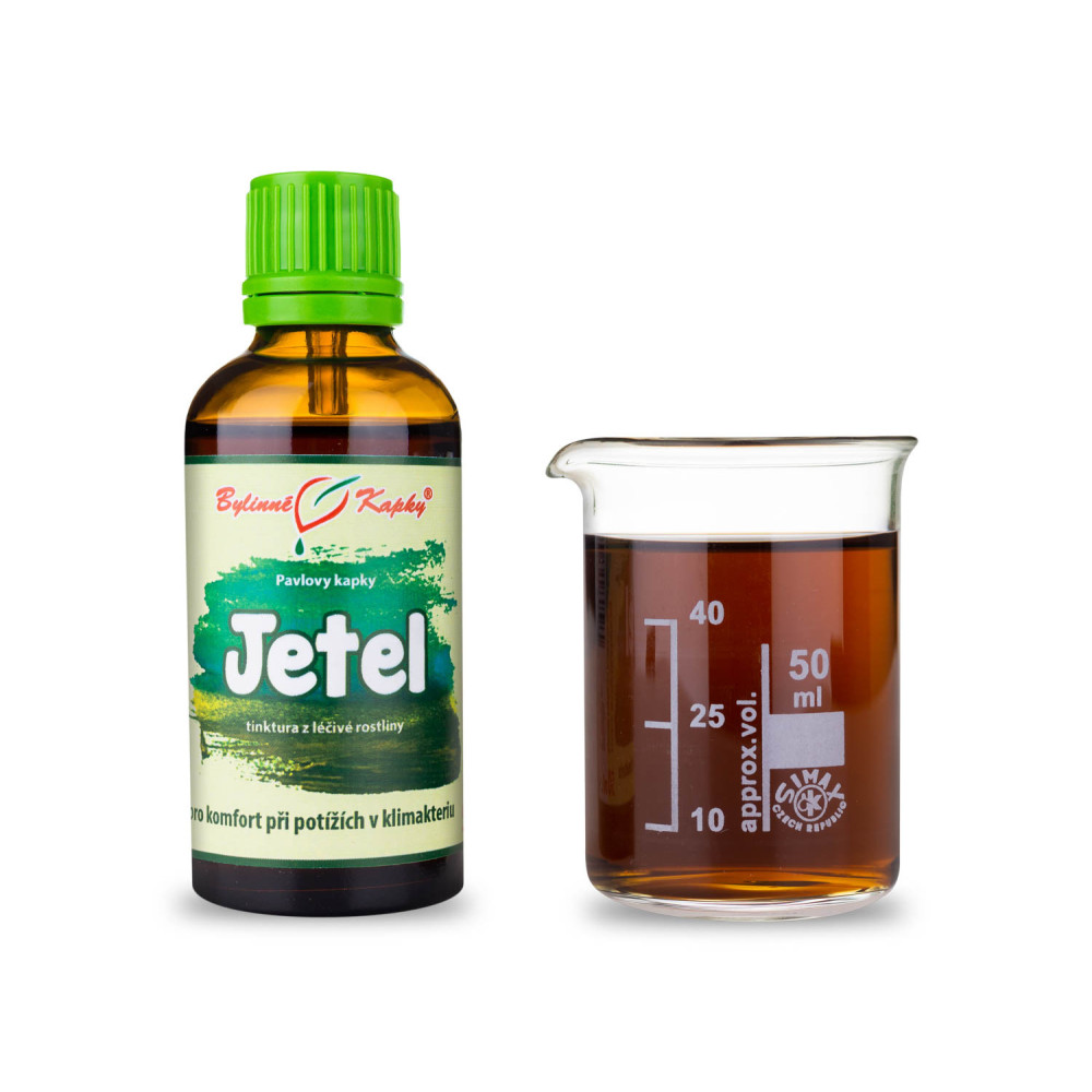 Jetel červený tinktura 50 ml - Bylinné Kapky