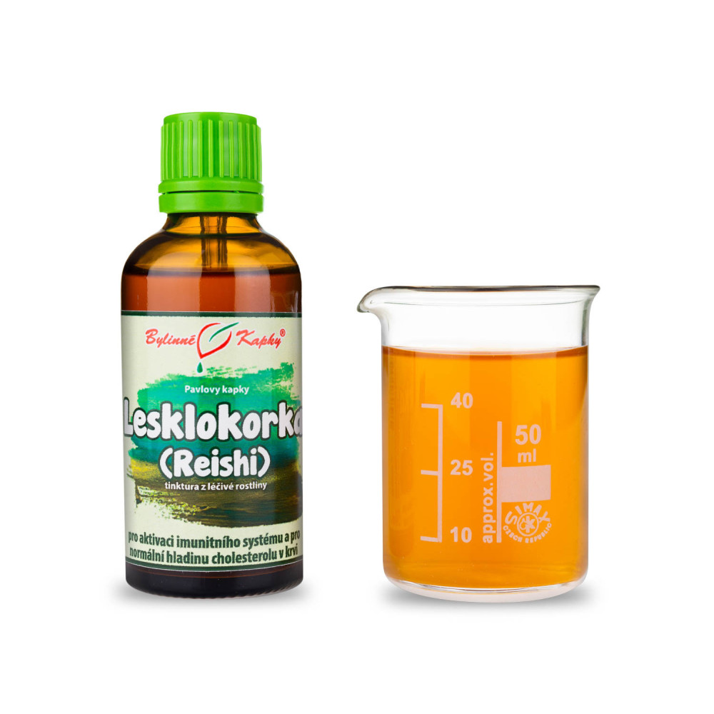 Lesklokorka (reishi) tinktura 50 ml - Bylinné Kapky