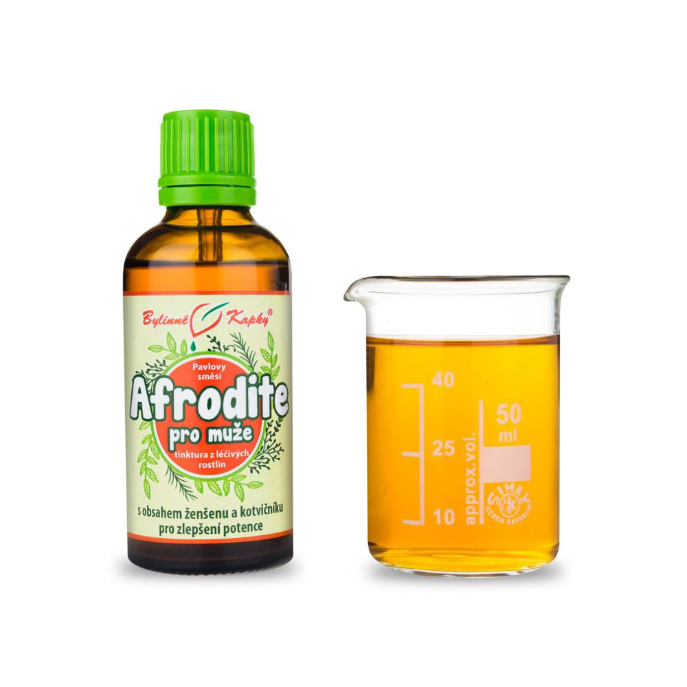 Afrodite pro muže tinktura 50 ml - Bylinné Kapky