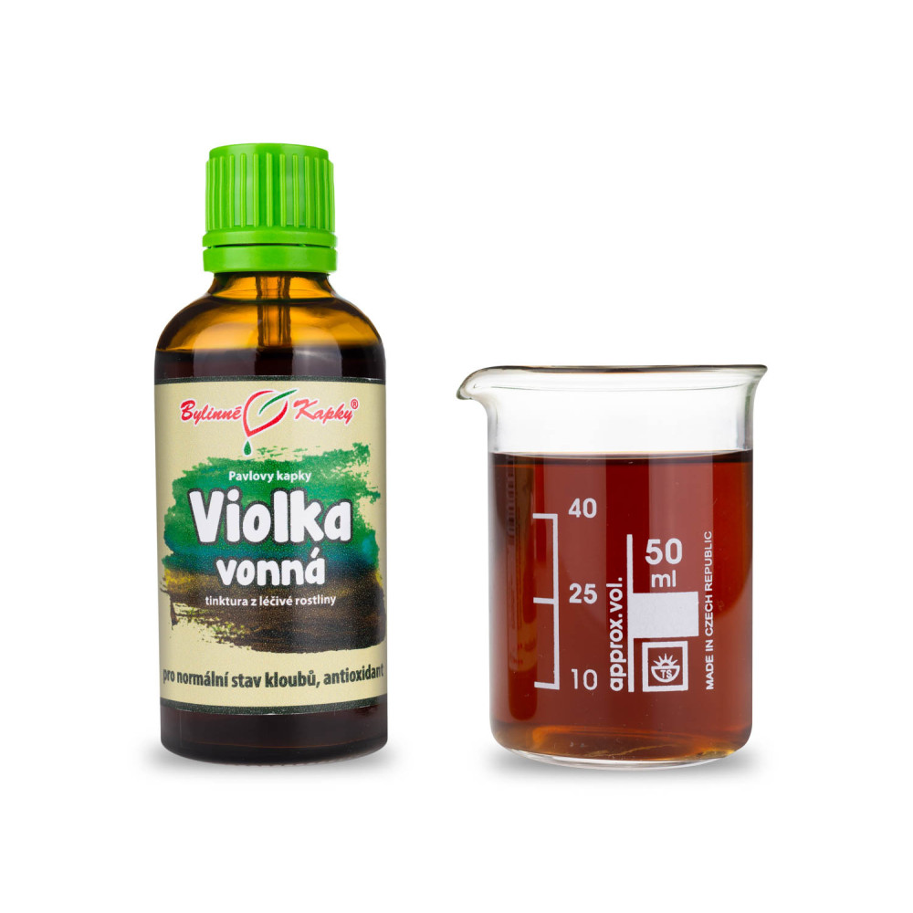 Violka vonná (fialka) tinktura 50 ml - Bylinné Kapky