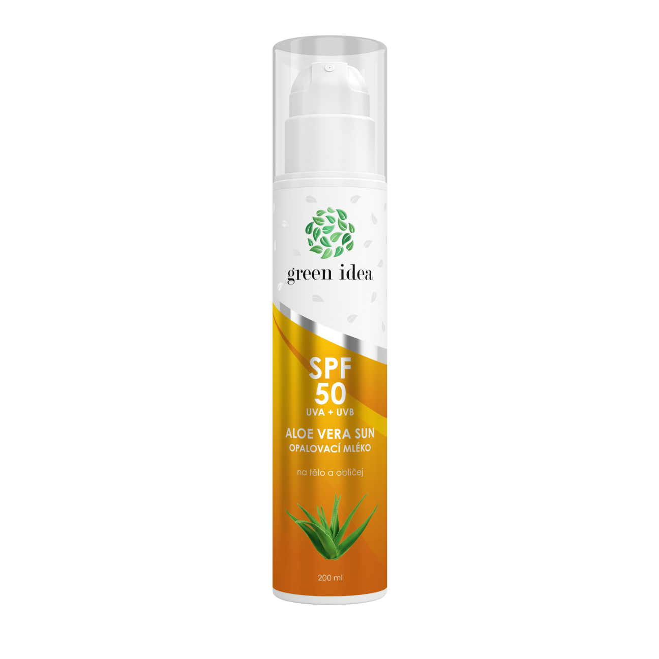 Aloe vera sun opalovací mléko SPF 50 200ml - Topvet