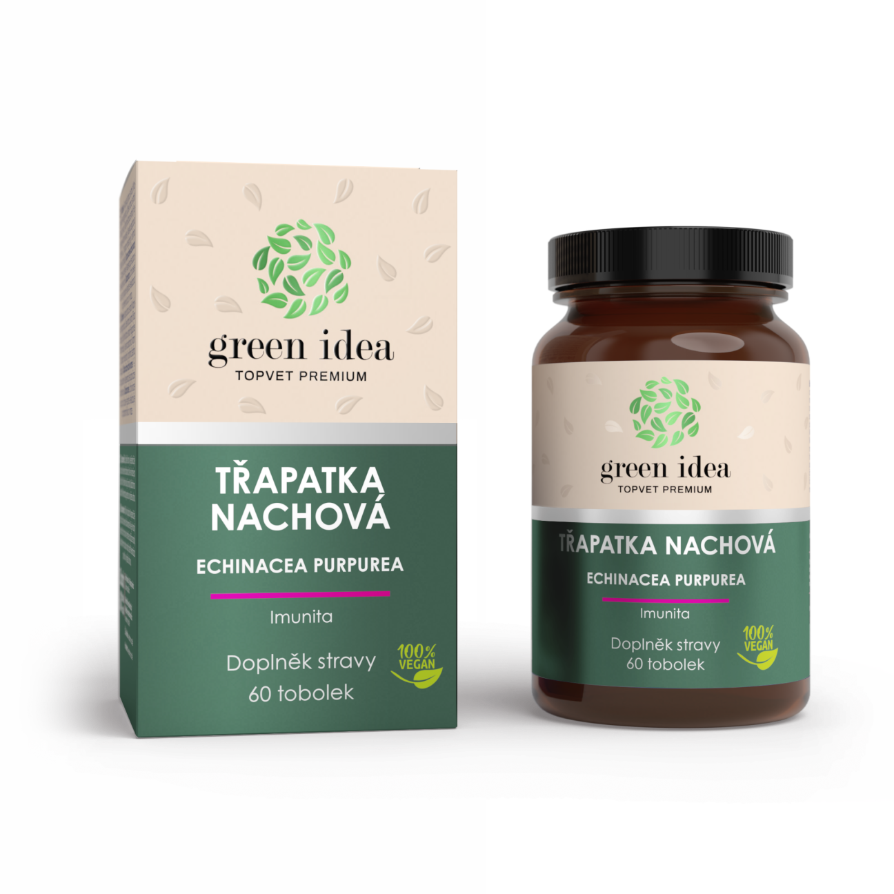 Třapatka (Echinacea) bylinný extrakt 60 tob. - Topvet