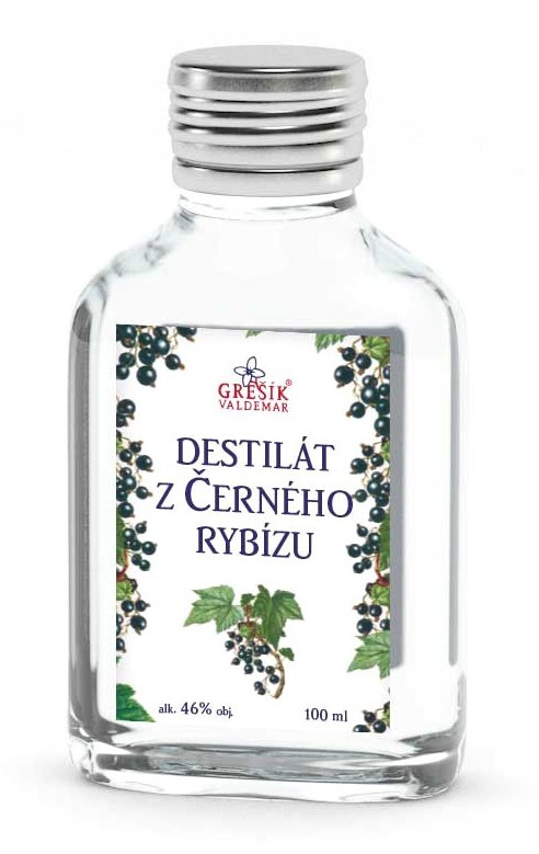 Destilát z černého rybízu 100 ml - Valdemar Grešík